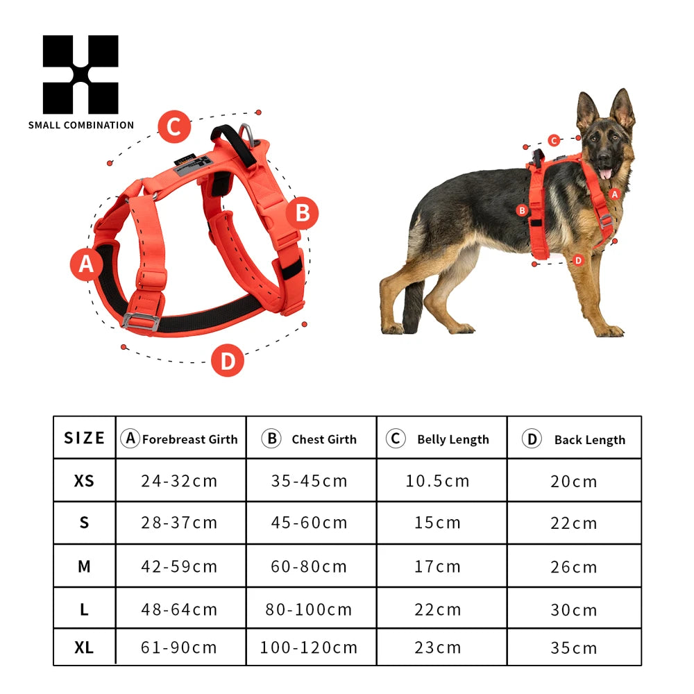 Pet Dog Harness No Pull Reflective for Small Medium Large Dog Explosionproof Vest Harness Adjustable Breathable Dog Chest Straps