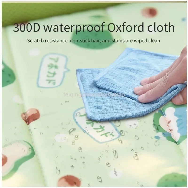 Summer Washable Pet Dog Bed Met Breathable Soft Cat Blanket Sofa Sleeping Cooling Pad Square Mat For Small Medium Large Dogs Mat