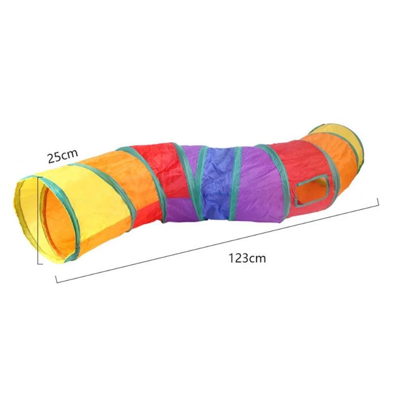 Foldable Cat Tunnel Tube Interactive Fun Kitty Training Toy Boredom Buster for Puppy Kitten Pet Supplies Cat Accessory