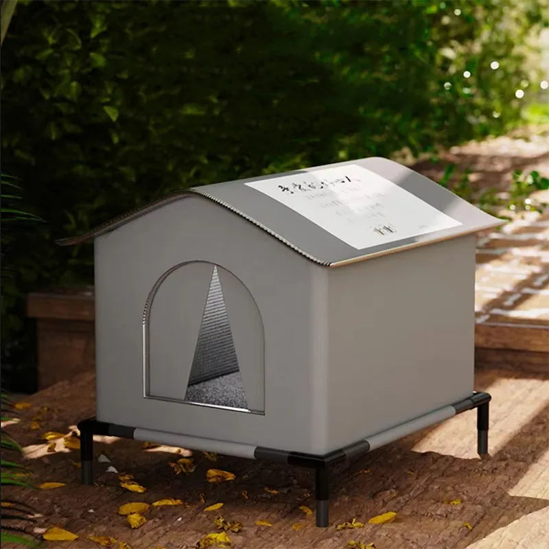 Stray Cat/Dog House Waterproof Outdoor Winter Warm Pet Cave Sleeping Beds Home Foldable Washable for Small Dog Puppy Supplies