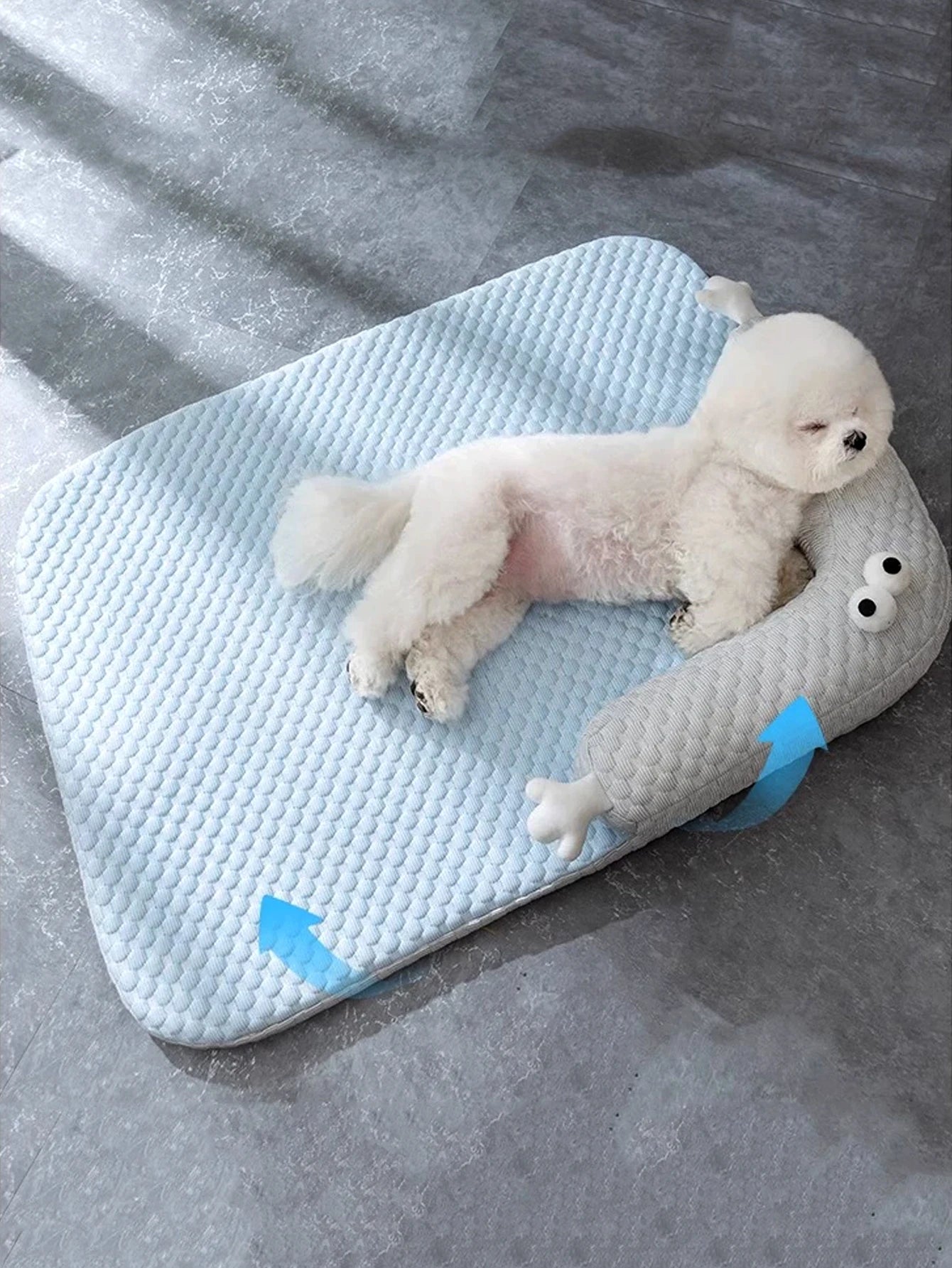 cooling orthopedic pet beds waterproof sofa dog bed with removable washable cover, pet bed mat for small and medium-sized  pets