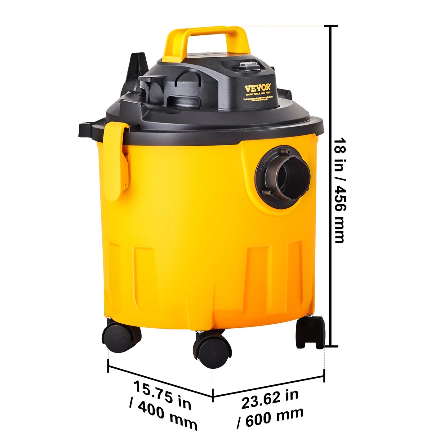 Stainless Steel Wet Dry Shop Vacuum Wet  Dry Vac Powerful Suction  Small Shop Vac Perfect for Carpet Debris  Pet  Hair