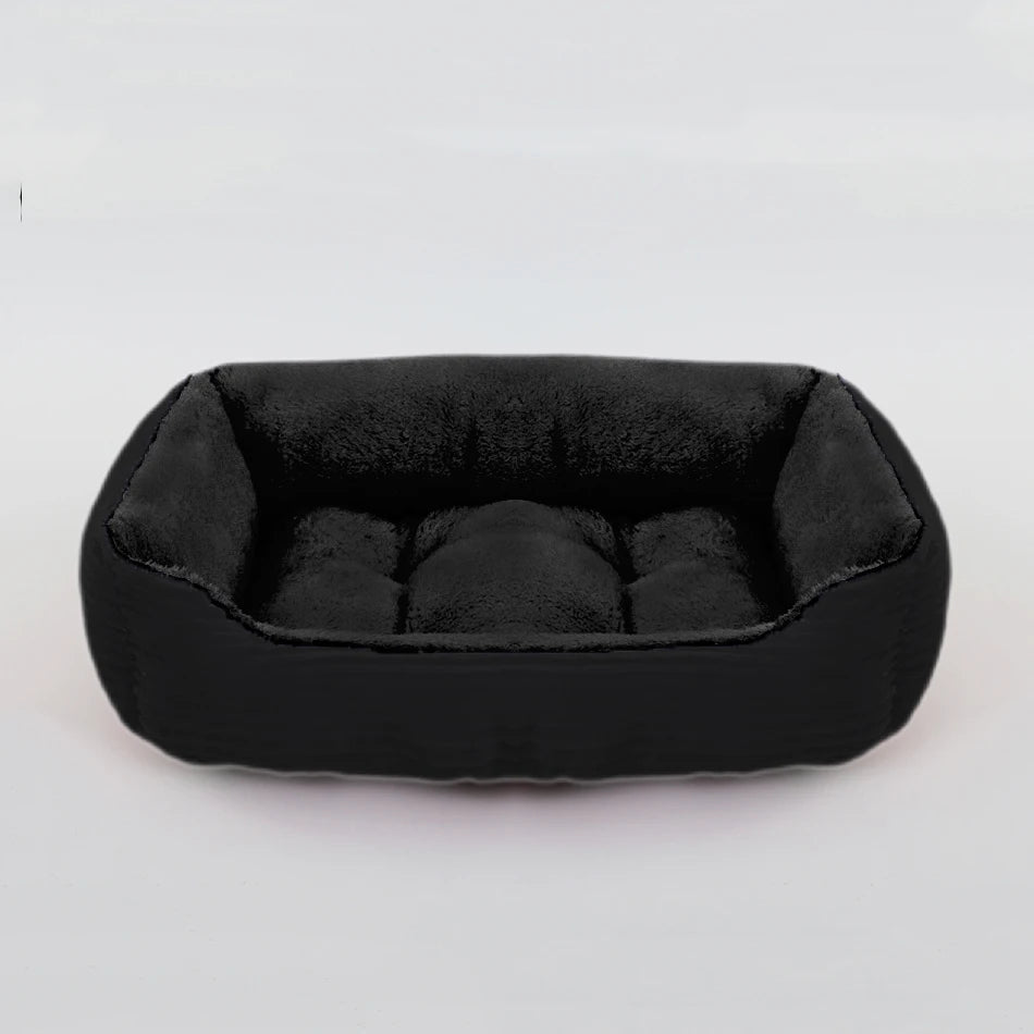 Bed for Dog or Cat Pet Square Plush Kennel Small to XXL Dog Sofa Bed Cushion Pet Calming Dog Bed House Pet Supplies Winter