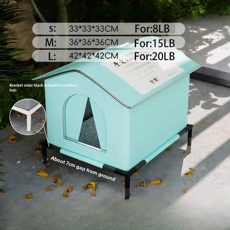 Stray Cat/Dog House Waterproof Outdoor Winter Warm Pet Cave Sleeping Beds Home Foldable Washable for Small Dog Puppy Supplies