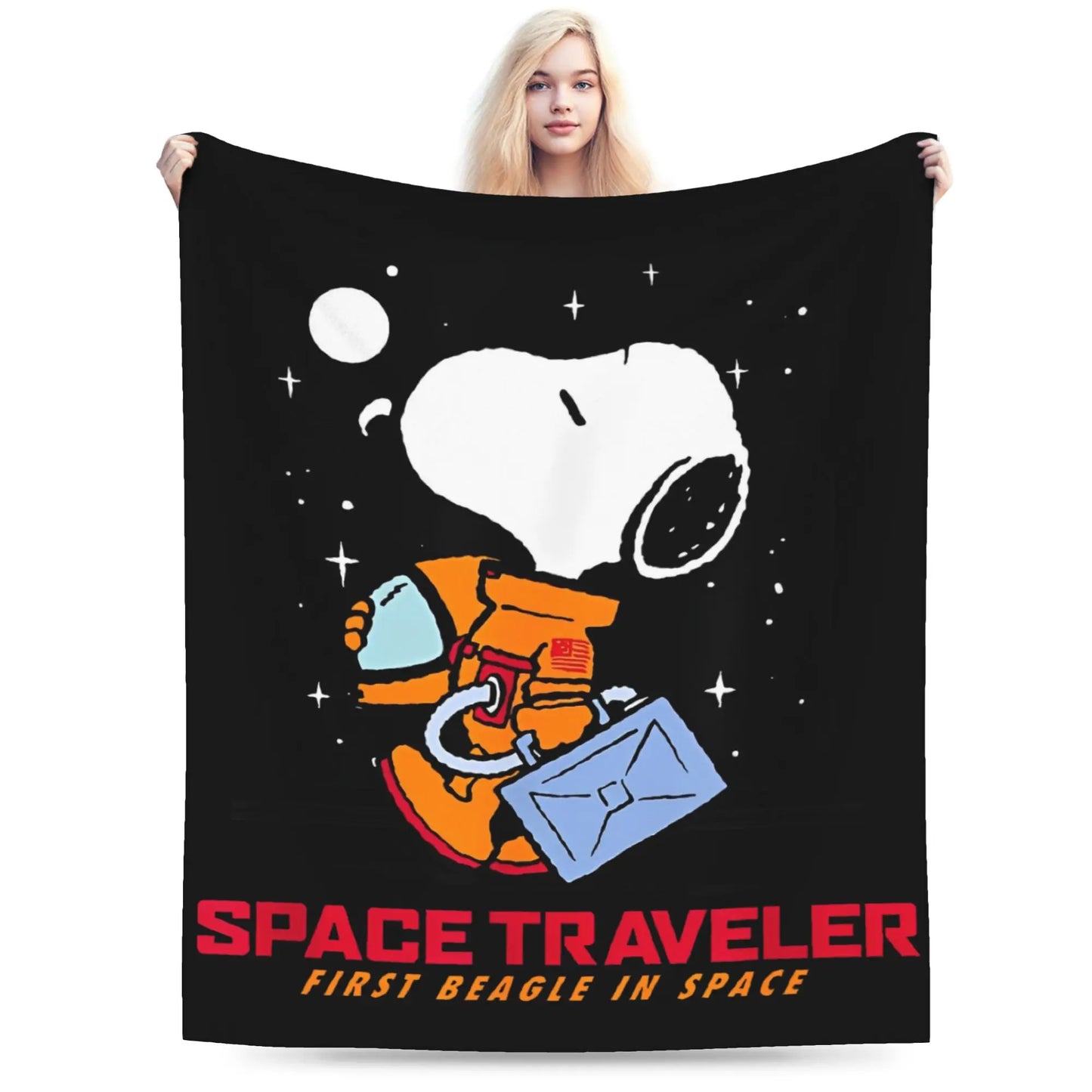 Snoopy & Woodstock Pattern Blankets  Fleece Funny Soft Throw Blankets for Bedspread  Winter