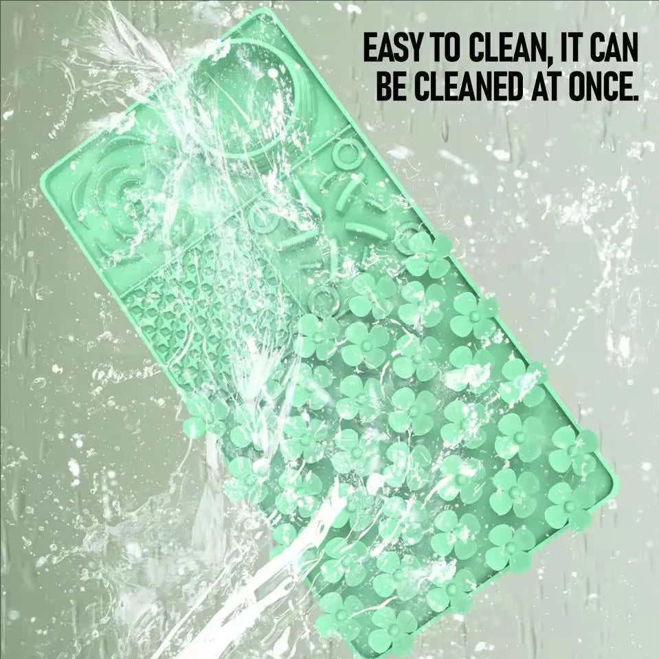 Pet Licking Mat Pet Silicone Eating Ware Dog Slow Food Mat Placemat Dog Feeder Supplies Suction Cup Dog Bathing Distraction
