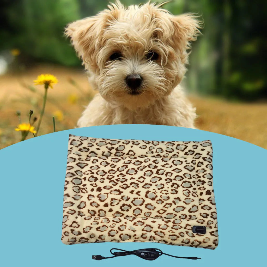 Pet Electric Blanket Washable Winter Warming Pad Cat Dog Heated Nest USB Soft Waterproof Small Pet Mat Bed for Puppy Kitten