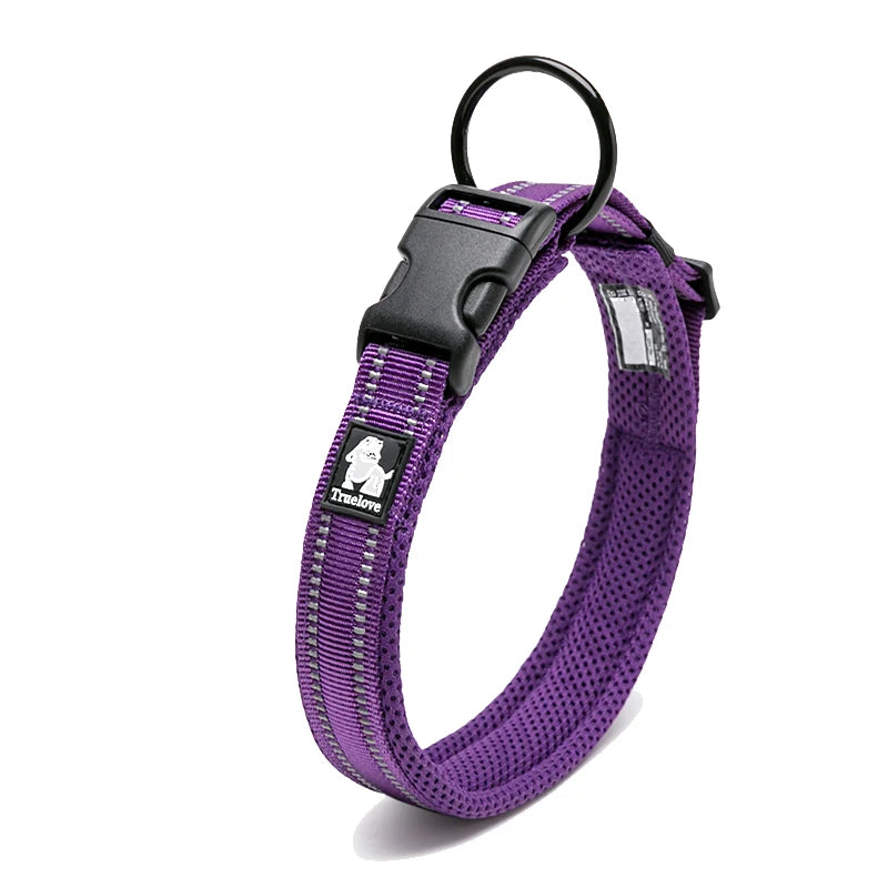 Dog Walking Collar Comfort Padded with Buckle Nylon Traveling Collar Tactical Dog Suplies 11 Colors Size XXS-XXXL