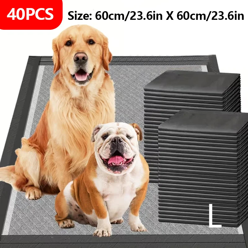 Extra Large Pee Pads For Dogs - Puppy Pads Activated Charcoal Bamboo Odor Control And Super Absorbent, Jumbo Disposable Potty Training Pads