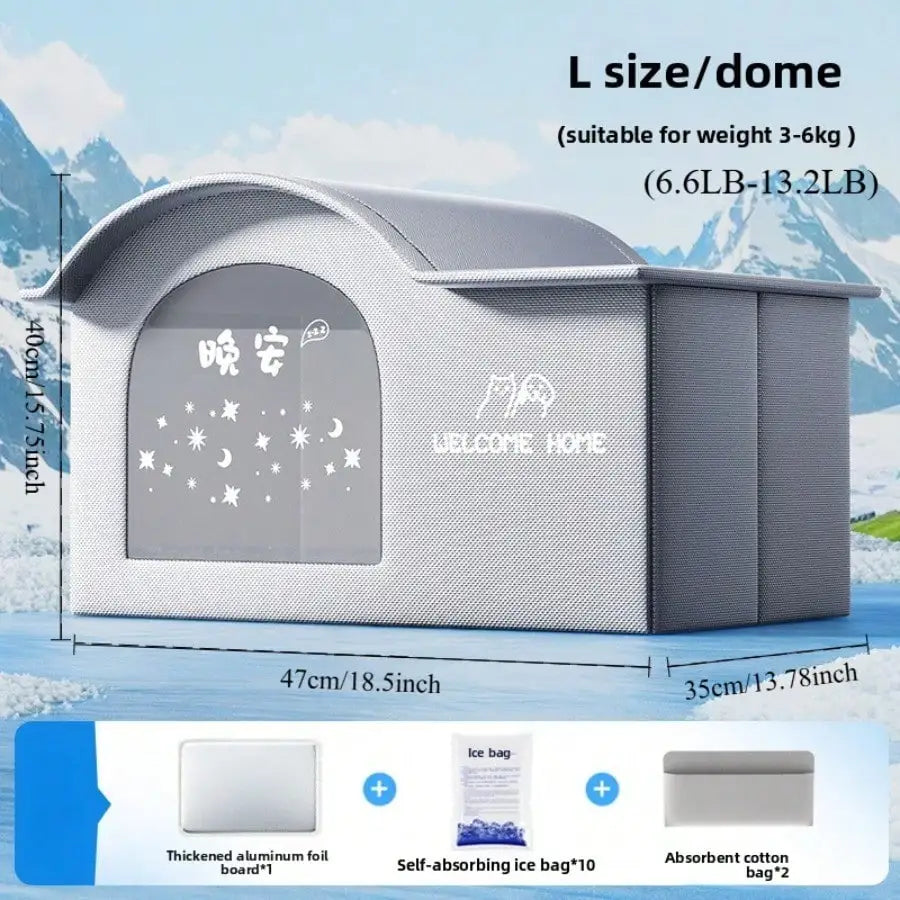 Summer small Cat/Dog Ice House Air Conditioning BED Summer Cooling Tool Nest Cat/Dog Four Seasons Pet Ice House