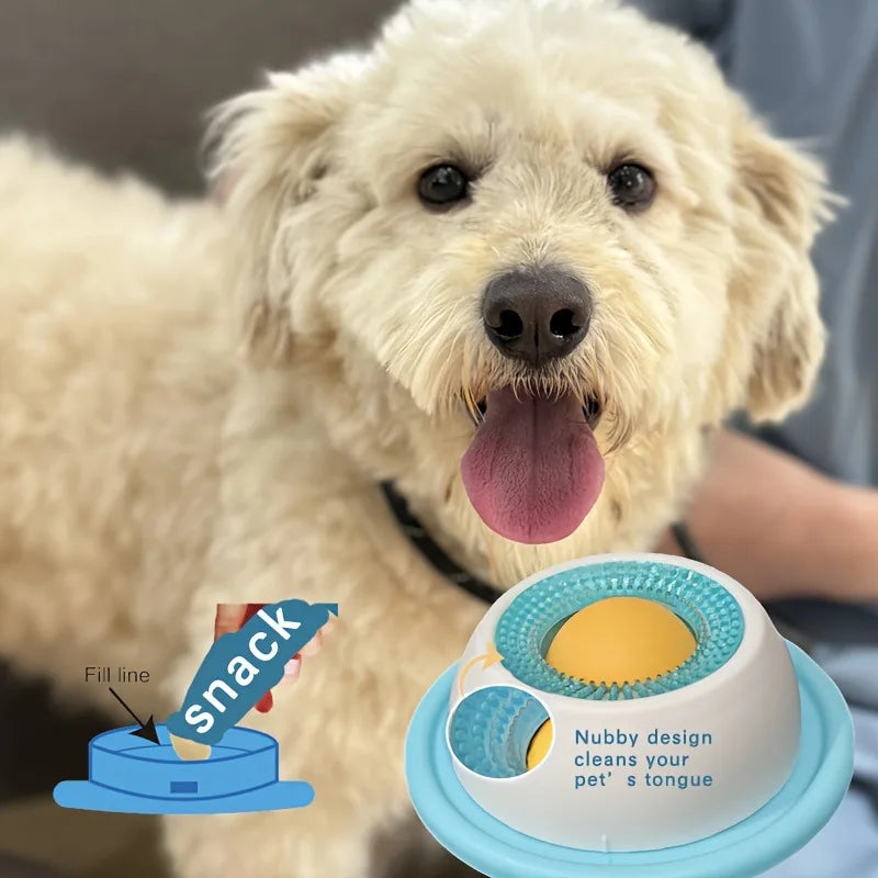 Pet Lick Mat Slow Feeder Dog Cat Yogurt Licking Plate Interactive Snack Bowl Anti-Choking Pet Dental Health Feeding Mat Supplies