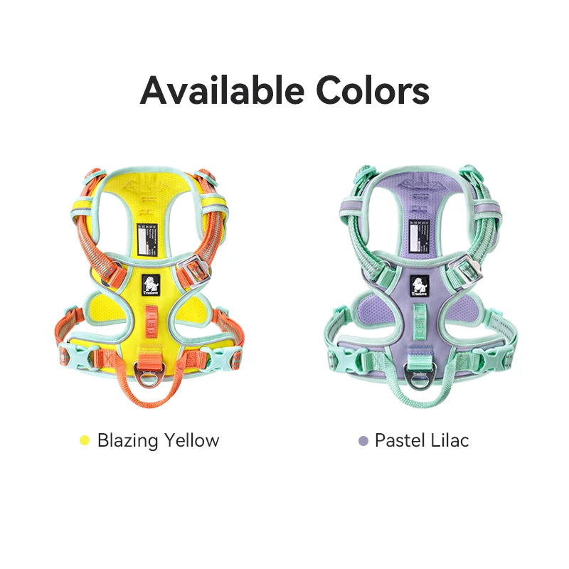 No Pull Dog Harness Reflective Breathable Adjustable Training Vest for Small Medium Large Dogs Night Walking TLH5657