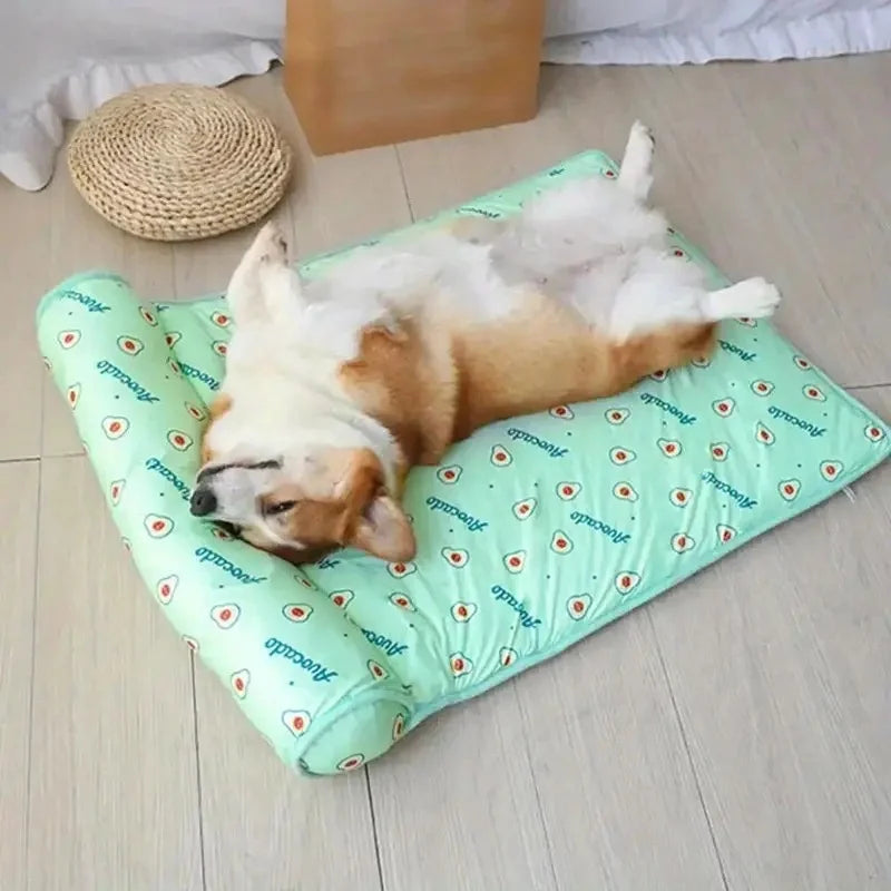 Summer Dog Cooling Mat Breathable Pet Ice Pads Washable Cat Blanket Sofa Small Animal Cold Bed for Dogs And Cats