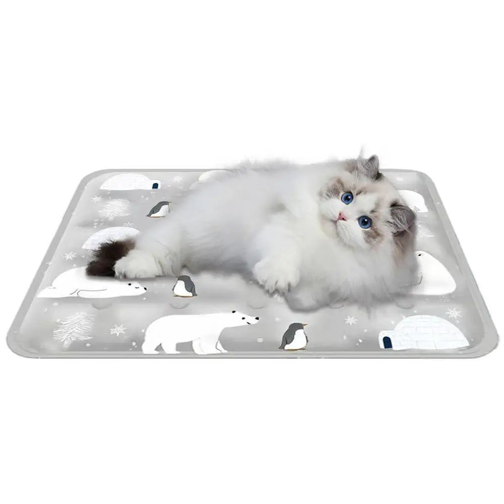 Dog Cooling Mat Indoor Chill Pet Pad 16x20 Inch Self-Cooling Dog Sleep Mat Washable Portable For Indoor Outdoor For Small Medium