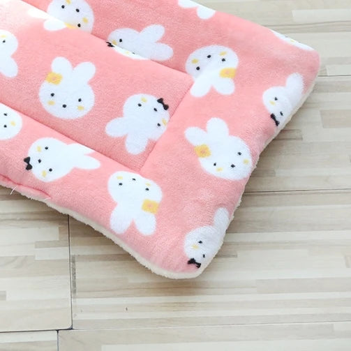 12 Color Dog Bed Mat Portable Pet Sleeping Bed Plush Blanket Washable Cat Bed Sofa Home Travel Comfort Warm Soft Flannel Blanket