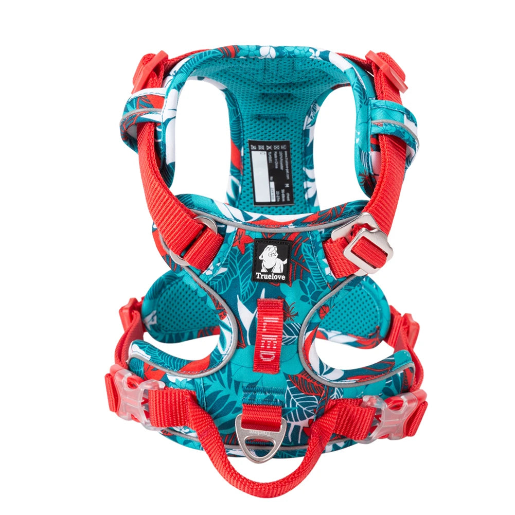 No Pull Dog Harness Reflective Breathable Adjustable Training Vest for Small Medium Large Dogs Night Walking TLH5657