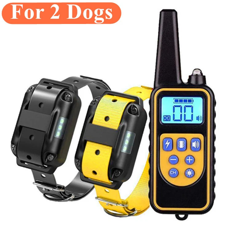 Dog Shock Collar- [New Edition]Dog Training Collar for Large Medium Small Dogs IPX7 Waterproof Rechargeable E Collar with Beep,