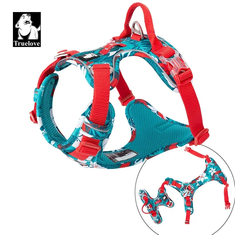 Pet Explosion-proof Dog Harness Camouflage Reflective Nylon Special Edition and Upgrade Version Easy to Adjust