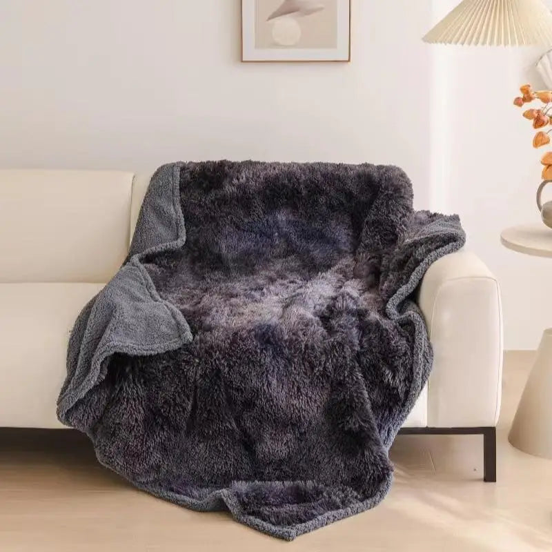 Waterproof Pet Blanket Liquid Pee Proof Dogs Blankets For Sofa Bed Couch Shaggy Large Size Reversible Furniture Protector Cover