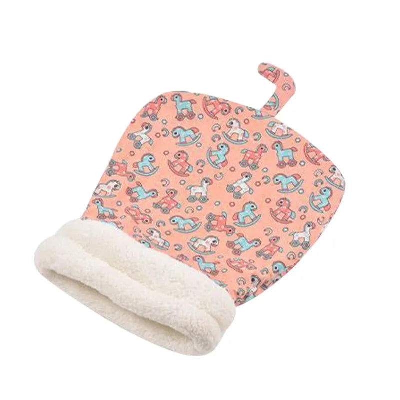Soft Cuddly Cat Sleeping Bag Fluffy Feel Thickened Pet Pocket Quilt Bed Warm Nest for Kitten Puppy Comfortable Warmth