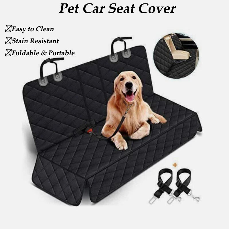 Universal Dog Car Seat Cover Waterproof Back Seat Protector Non-Slip of SUV Pet Travel Seat Protection Cover with 2 Extra Leashe