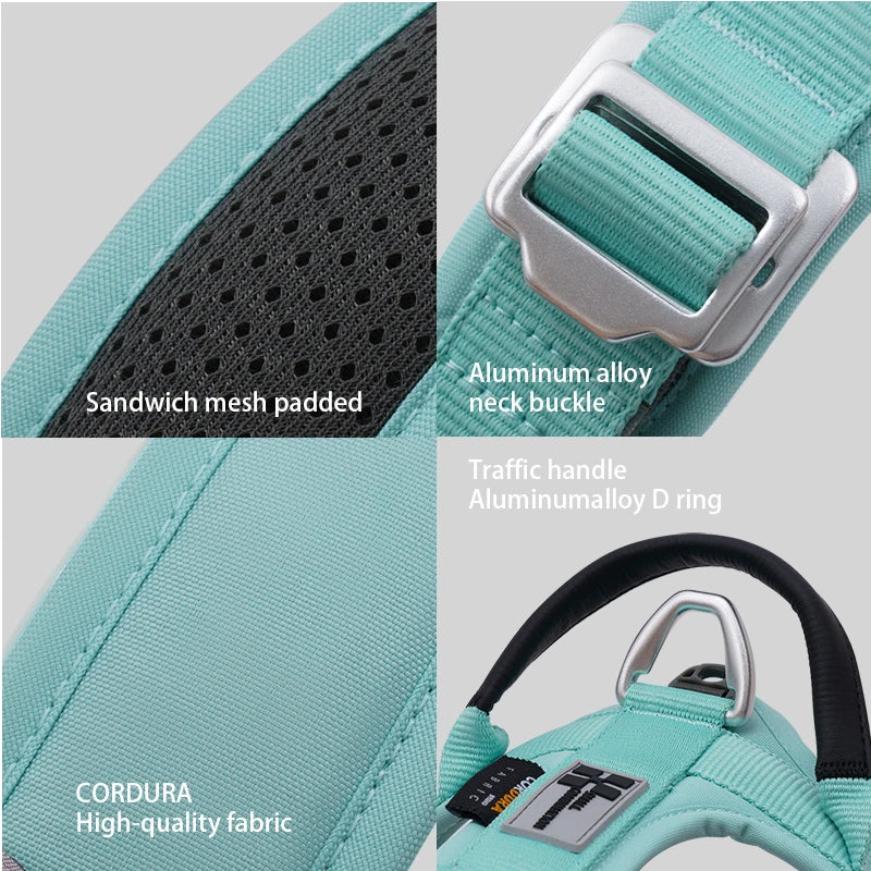 Pet Harness No Pull Nylon Reflective Dog Harness Adjustable Comfortable Control Walking Running Accessories
