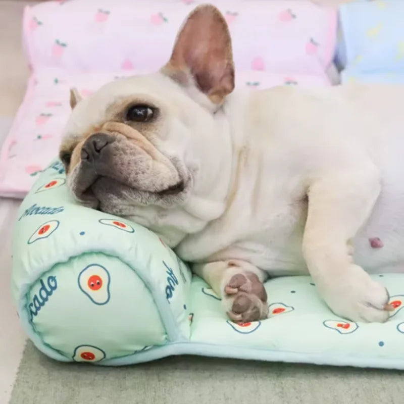 Summer Dog Cooling Mat Breathable Pet Ice Pads Washable Cat Blanket Sofa Small Animal Cold Bed for Dogs And Cats
