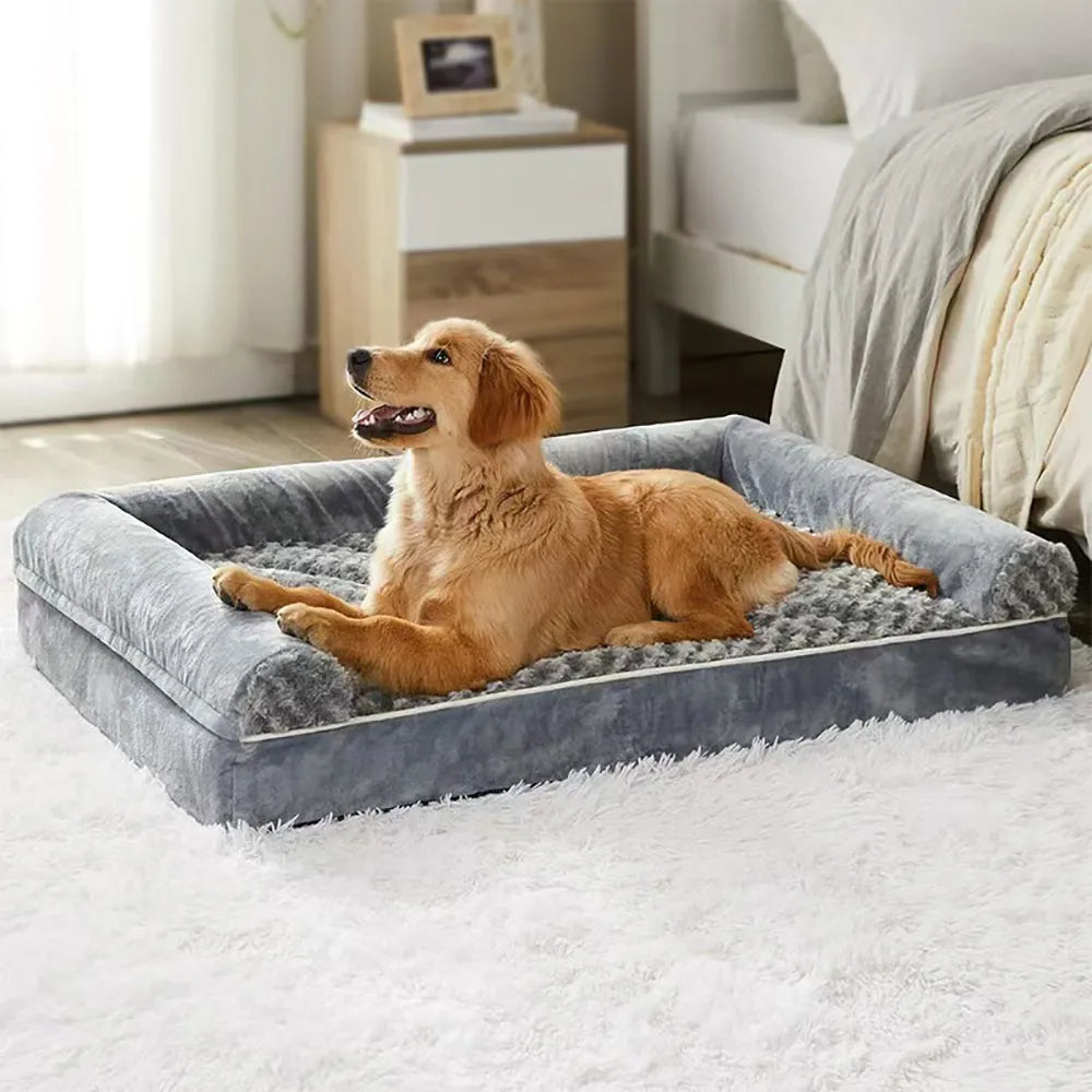 Dog Bed Memory Foam Mat Dog Accessories Waterproof All Season Universal Machine Washable Bed for Dog Luxury Bed Medium Size Dog