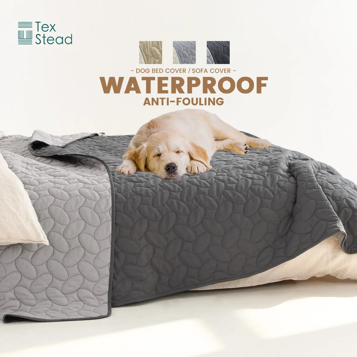 Waterproof Dog Bed Blanket Sofa Cover Pet Blanket for Furniture Bed Couch - Easy to Clean Dog Bed Cover