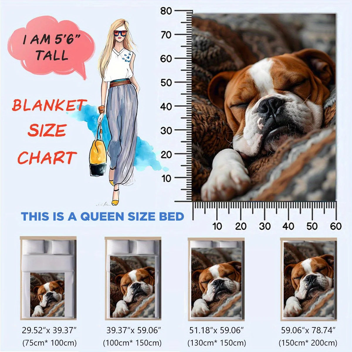 Customized Pet Blanket, Photo Blanket, Personalized DIY Carpet, Customized Four-Season Comfortable Flannel Bed Blanket, Soft, Warm and Fashionable for Cats and Dogs, Perfect Gift Souvenir for Animal Lovers