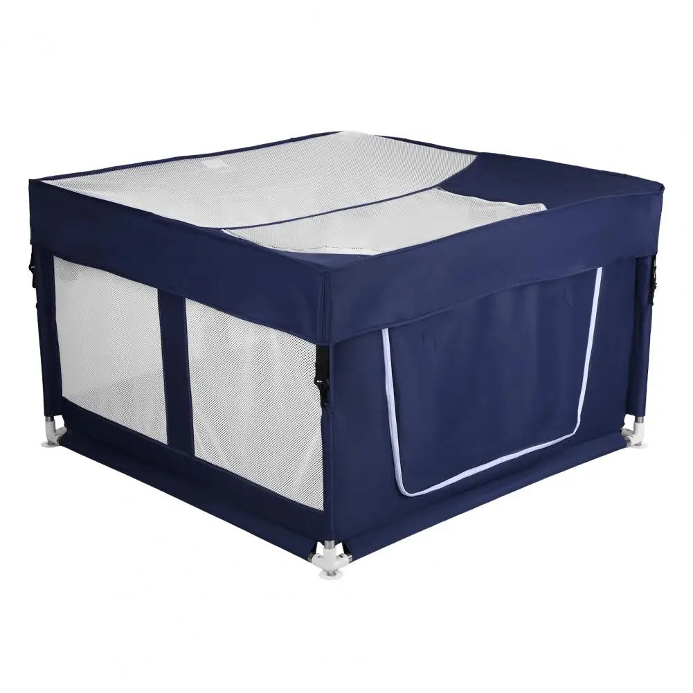 Foldable Dog Playpen with Top Cover,Indoor Outdoor Puppy Fence with Sturdy Steel Frame&Oxford Cloth,Pet Playpen with Mesh Cover