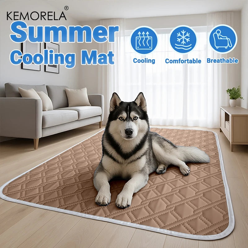 Dog or Cat Summer Cooling Pad Mat Washable Puppy Big Dog Ice Gel Bed Mattress Cool Mascotas Cushion Blanket Pet supplies