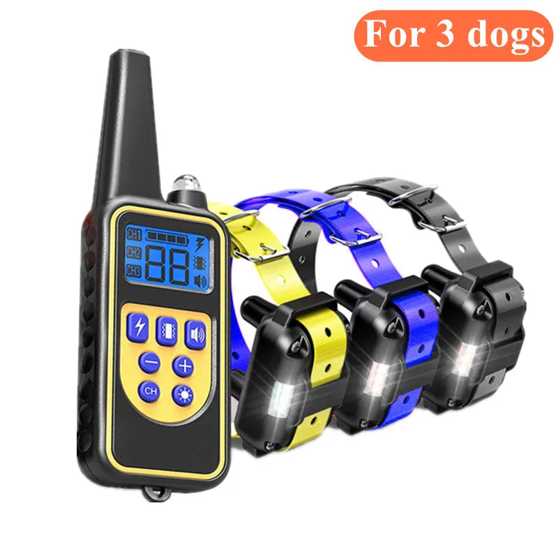 Dog Shock Collar- [New Edition]Dog Training Collar for Large Medium Small Dogs IPX7 Waterproof Rechargeable E Collar with Beep,