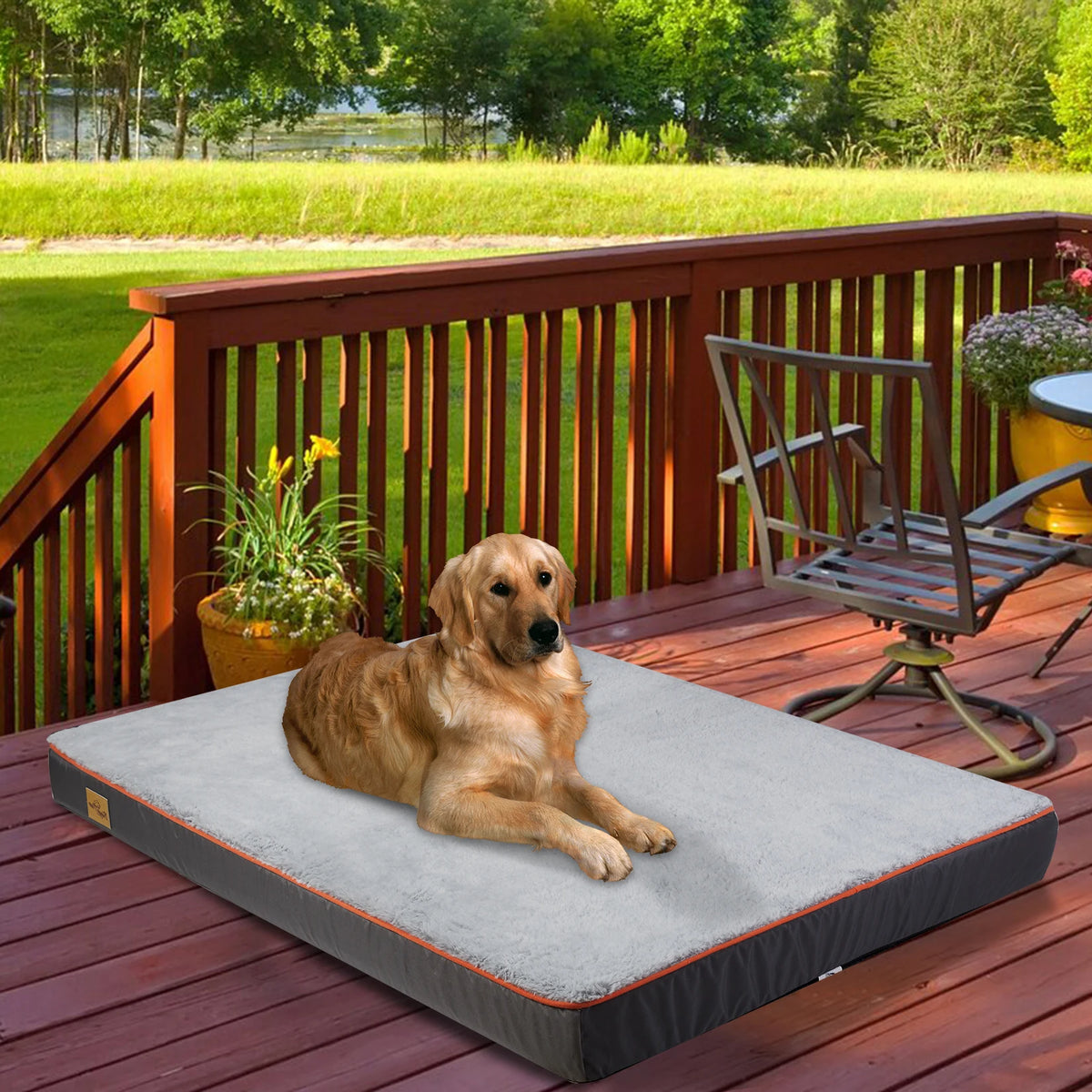 Dog Pet Bed  Large Padded Orthopedic Dog Bed Foam Cushion Pets Pillow Bed with Washable Cover