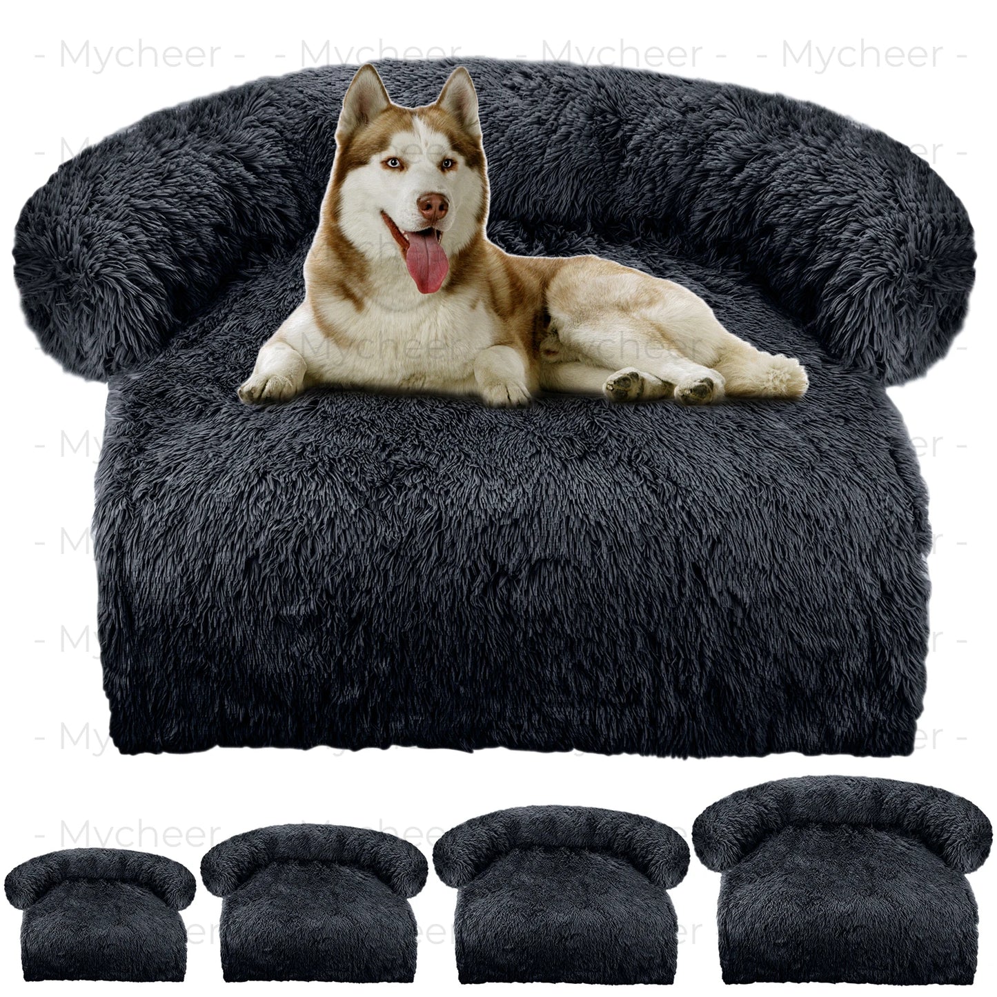 Washable Blanket Sofa Cover Large Dog Bed Sofa Plush Dog Pet House Sofa Cushion Plush Warm Kennel Pet Cat Puppy Cushion. Winter