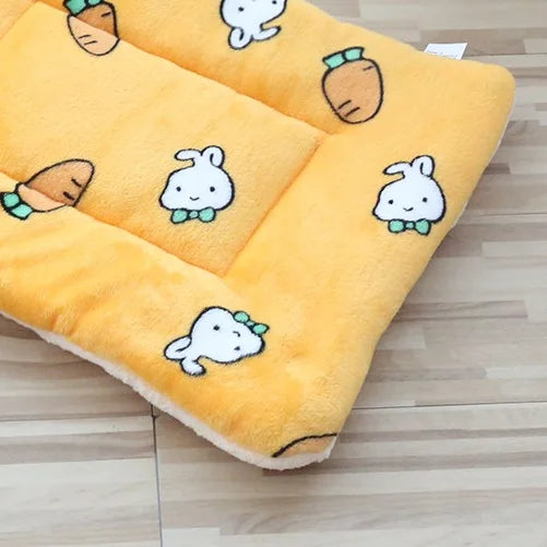 12 Color Dog Bed Mat Portable Pet Sleeping Bed Plush Blanket Washable Cat Bed Sofa Home Travel Comfort Warm Soft Flannel Blanket
