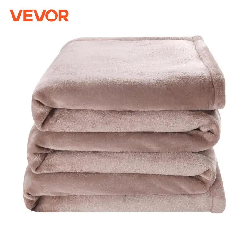 VEVOR Heated Blanket Electric Throw 100" x 90" King Size Soft Flannel Heating Blanket with 10H Timer Auto-off & 5 Heating Levels