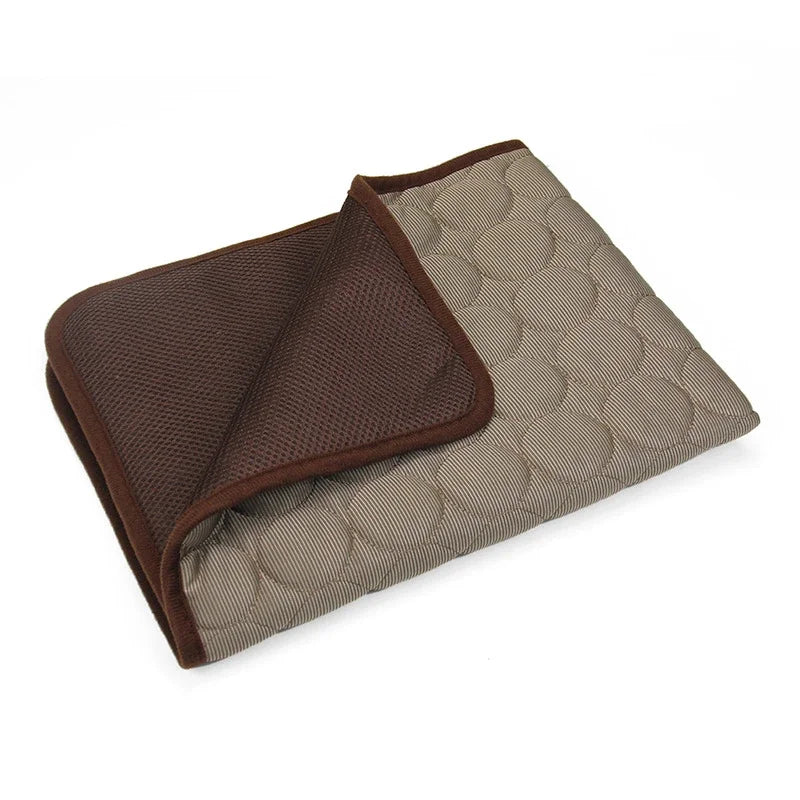 Summer Pet Mat Cooling Dog Pad For Dogs Cat Blanket Sofa Breathable Pet Bed Washable Self Cooling Cat Ice Pad Pet Supplies