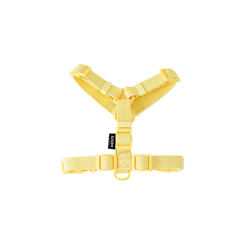 Adjustable Dog Harness Collar Leash Set Macarone Color, Reflective Small Dog Accessories for Puppy & Cat Supplies, Pet Walking