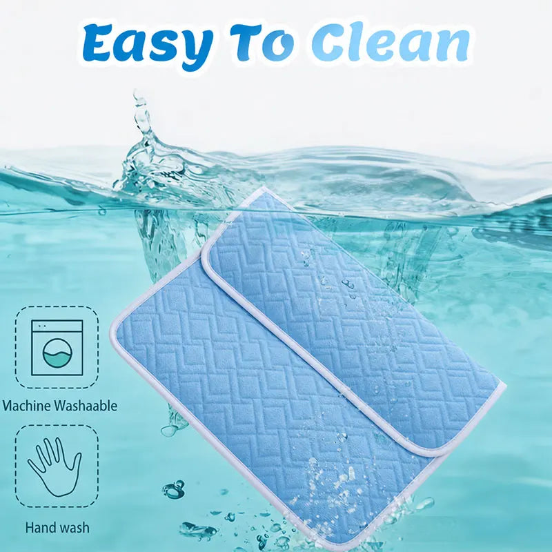 Summer Cooling Pad For Pet Cat or Dog Blanket Breathable Comfortable Pet Bed Washable Ice Feeling Pad For Small Large Dogs Pets