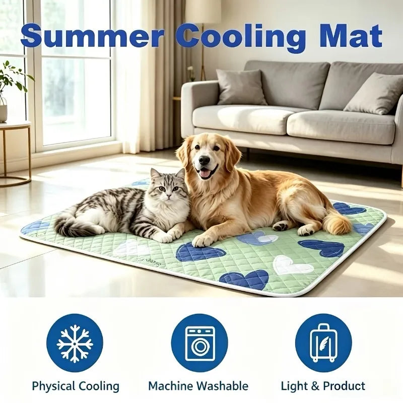Ice Cool Upgrade Extra Large Cooling Dog Mat Cooling And Breathable Small Big Dogs Pad Breathable Pet Cold Bed