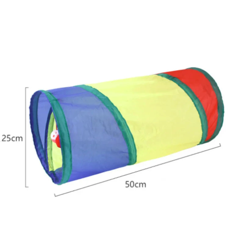 Foldable Cat Tunnel Tube Interactive Fun Kitty Training Toy Boredom Buster for Puppy Kitten Pet Supplies Cat Accessory