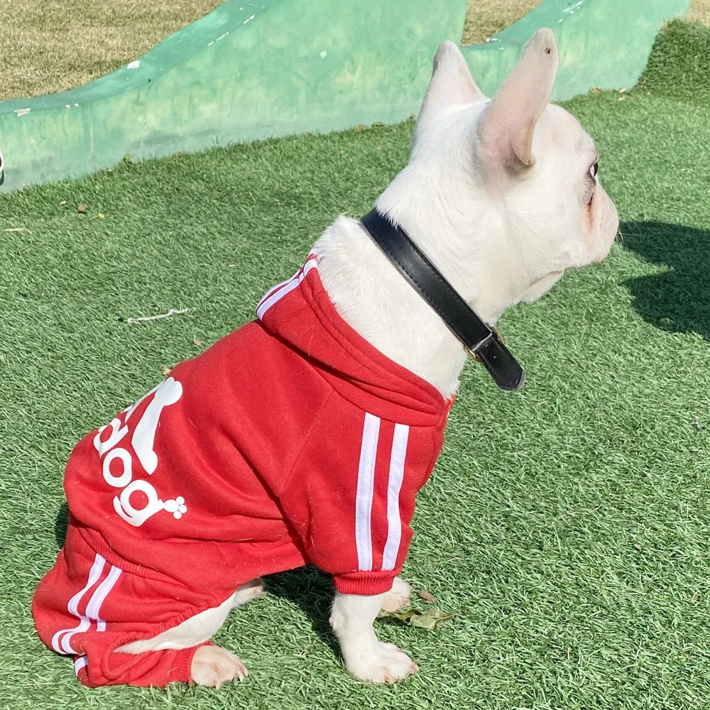 Dogs Spring Autumn Dog Clothes Sport Sweatshirt Jumpsuit for Small Dogs French Bulldog Yorkie Chihuahua Hoodies