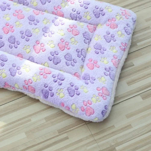 12 Color Dog Bed Mat Portable Pet Sleeping Bed Plush Blanket Washable Cat Bed Sofa Home Travel Comfort Warm Soft Flannel Blanket