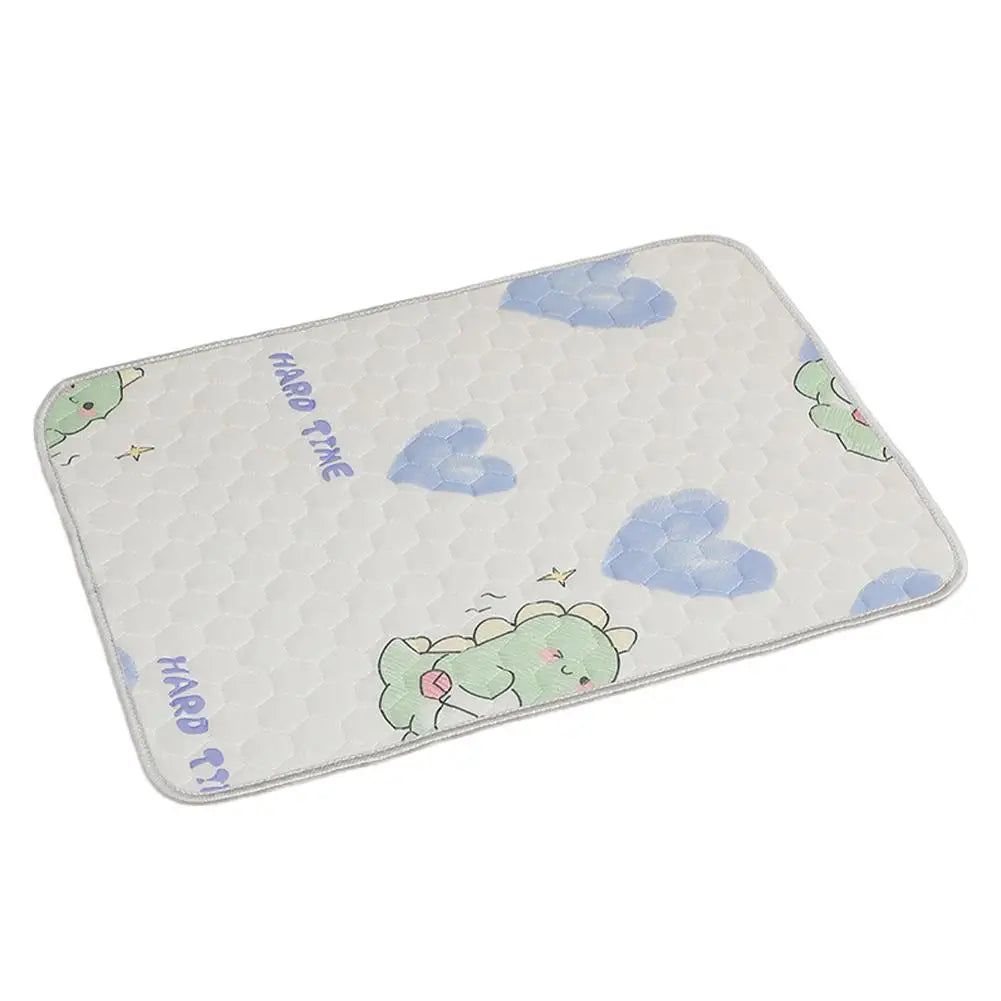 Pet Mat Reusable Washable Ice Silk Crate Pad Sofa Cushion Heat-Relief Blanket Protector for Dog Cat Car Travel Office Access