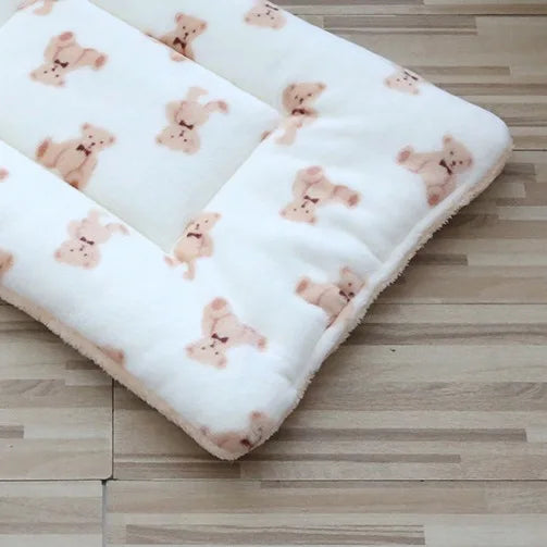12 Color Dog Bed Mat Portable Pet Sleeping Bed Plush Blanket Washable Cat Bed Sofa Home Travel Comfort Warm Soft Flannel Blanket