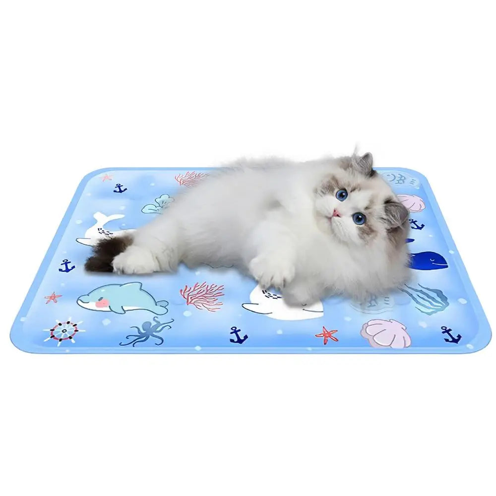 Dog Cooling Mat Indoor Chill Pet Pad 16x20 Inch Self-Cooling Dog Sleep Mat Washable Portable For Indoor Outdoor For Small Medium