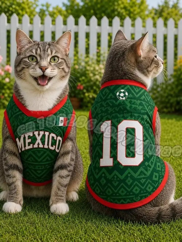 Mexico 10  Mesh Breathable Dog Clothes Schnauzer Teddy Sport Large Dog Jersey Basketball Clothing Puppy T-Shirts Pet Cat Shirts