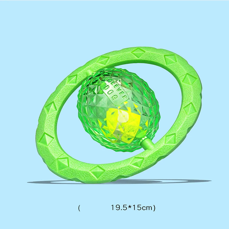 Interactive Dog Tug Toy Ball Tug Bite Resistant Pet Chew Toy Tug of War Pull Ring Training Toy for Large Dogs Puppy Outdoor Play