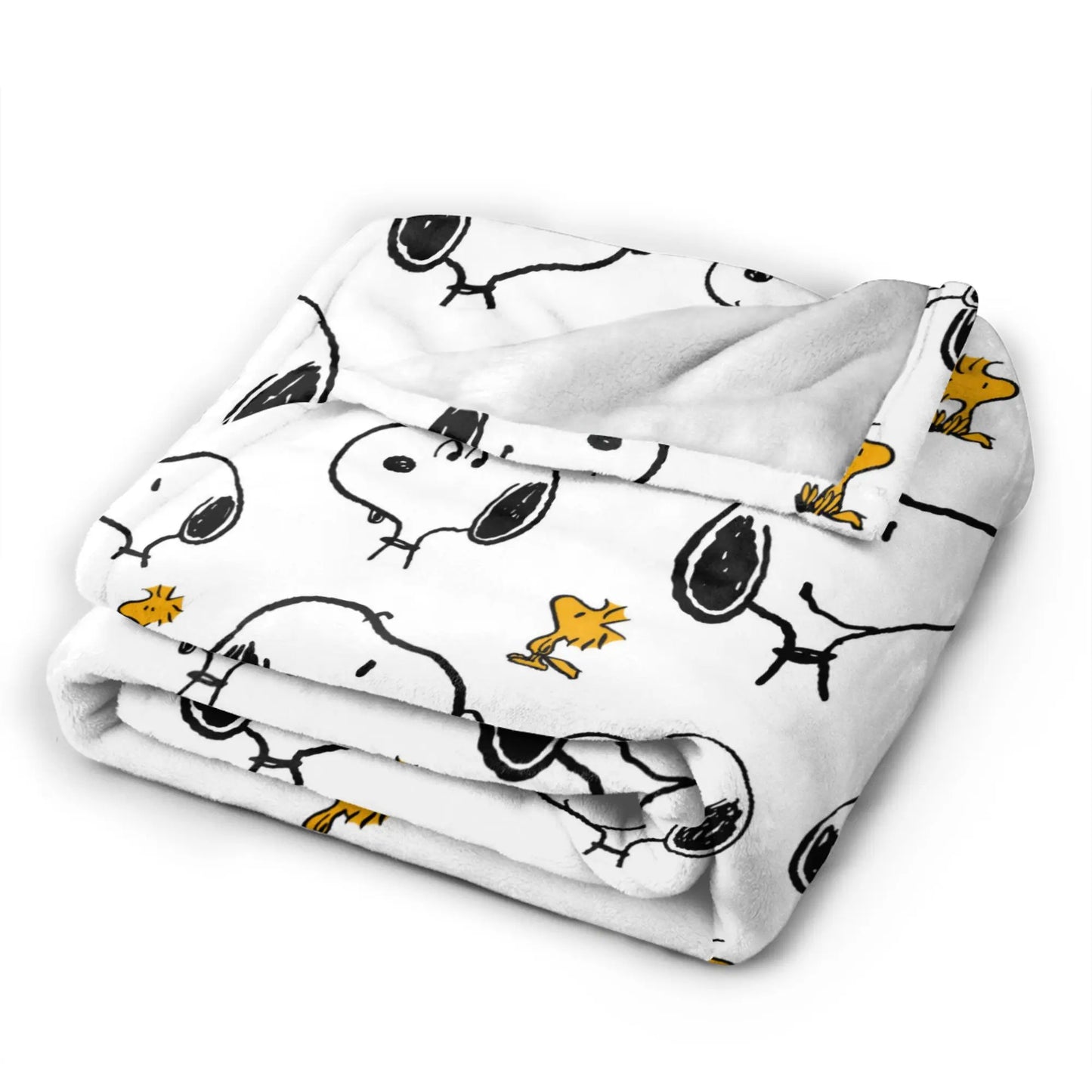 Snoopy & Woodstock Pattern Blankets  Fleece Funny Soft Throw Blankets for Bedspread  Winter